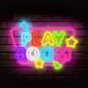 Forever Light FPNE39 PLAYROOM LED neoninis šviestuvas, įvairiaspalvis