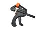 Quick-release woodworking clamp with one-hand grip, 205 mm, black