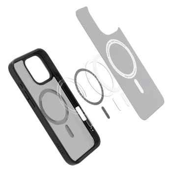 Spigen Ultra Hybrid Mag case for iPhone 16 Pro with MagSafe, black