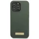 Guess Silicone Logo Plate MagSafe dėklas iPhone 13 / 13 Pro, žalias