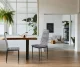 ModernHome aksominių valgomojo kėdžių komplektas (4 vnt.), pilkas