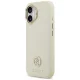 Guess Grained Strass Logo MagSafe dėklas iPhone 17 telefonui, smėlio spalvos