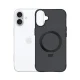 Dėklas 3mk Smoke Case Mag&Stand, skirtas iPhone 17, juodas