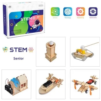 Medinis konstruktorius 5in1 STEM edukacinis mokslo rinkinys