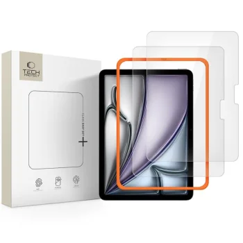 Tech-Protect Easy Set+ apsauginis stiklas iPad Air 11", 2 vnt., skaidrus