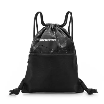 Rockbros D49-2 Drawstring Sports Backpack Bag 9L - Black