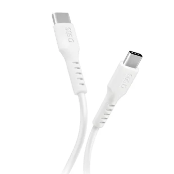 Sbs USB-C - USB-C laidas Power Delivery 25W, 1m, baltas
