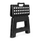 Modernhome Folding Plastic Step Stool, 22 cm, Black