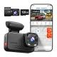 Vaizdo registratorius REDTIGER VC70 4K + 2.5K su Wi-Fi 6, GPS ir 128 GB kortele