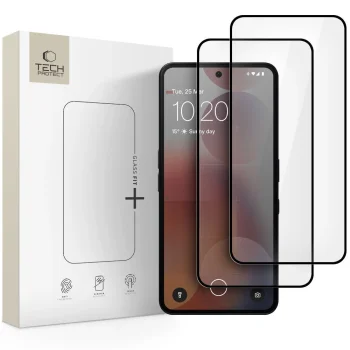 „Tech-Protect Glass Fit+“ apsauginis stiklas Nothing Phone 3A / 3A Pro (2 vnt.), juodas