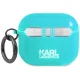 Dėklas Apple AirPods 3 ausinėms Karl Lagerfeld Choupette Head, mėlynas
