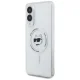 Karl Lagerfeld dėklas Samsung Galaxy S25 Edge telefonui Metal Choupette MagSafe, baltas