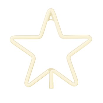 Forever Light FLNE22 LED Neon Star, Warm White