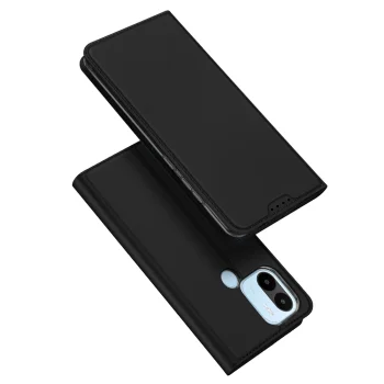 Atverčiamasis dėklas Dux Ducis Skin Pro telefonui Xiaomi Redmi A1+ su stovu, juodas