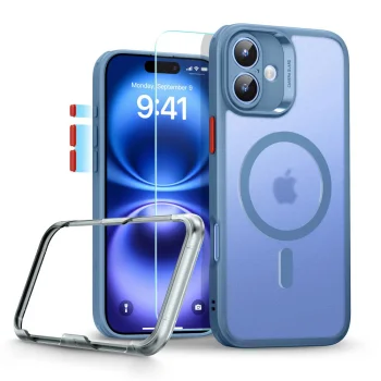 Dėklas ESR Classic Pro Set Halolock MagSafe iPhone 16, mėlynas