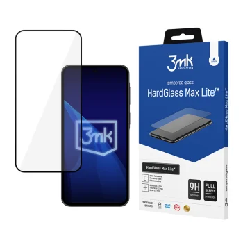 3mk HardGlass Max Lite apsauginis stiklas Samsung Galaxy A37, juodas
