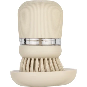 Indų plovimo šepetys su ploviklio dozatoriumi Brabantia Soft Beige