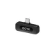Belaidis mikrofonas BOYA BY-V10 V2.0, 2.4 GHz, USB-C, juodas