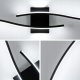Modernus LED sieninis šviestuvas 100cm 35W, juodas