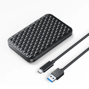 Orico 2520C3-V1 2.5" HDD/SSD išorinis disko dėklas, USB-C, juodas