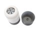 Classic Toilet Brush with Holder and Wall Hook, grey