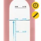 4FIZJO Glass Sports Water Bottle 1 L with Silicone Sleeve, Pink