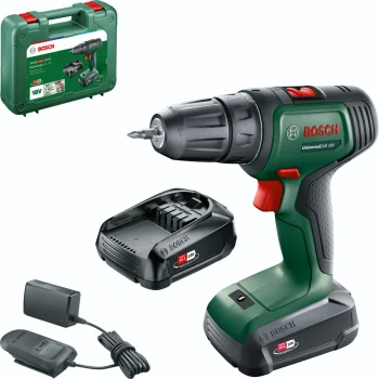 Akumuliatorinis gręžtuvas-suktuvas Bosch UniversalDrill 18V-60, 2x 2.0 Ah, kroviklis