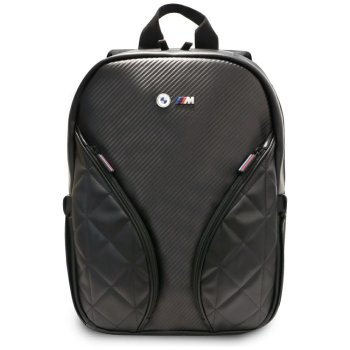 BMW Carbon Pockets & Metal Logo 16" nešiojamojo kompiuterio kuprinė, juoda