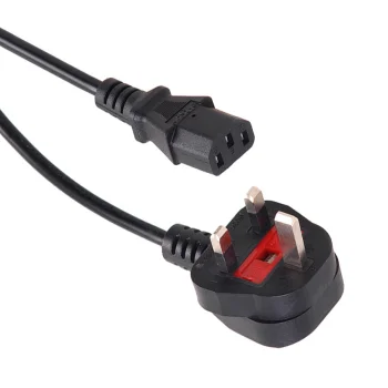 Maitinimo laidas Maclean MCTV-807, 3 kontaktų, UK kištukas, 3 m