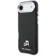 Karl Lagerfeld Karl & Choupette Head Pins Saffiano MagSafe dėklas telefonui iPhone Air, juodas