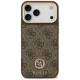 Guess iPhone 17 Pro Max dėklas 4G Strass Logo MagSafe, rudas