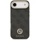 Guess 4G Strass Logo MagSafe dėklas, skirtas iPhone 17 Air, juodas