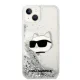 Karl Lagerfeld dėklas iPhone 14 Plus telefonui, Silver
