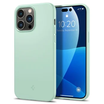 Apsauginis dėklas Spigen Thin Fit, skirtas Apple iPhone 14 Pro, mėtų spalvos