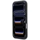 BMW M Quadrille Kevlar MagSafe dėklas telefonui iPhone 17 Pro / 18 Pro, juodas