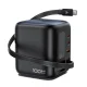 Stalinis įkroviklis Acefast Z10 GaN 100W, ištraukiamas USB-C laidas, TFT ekranas, juodas