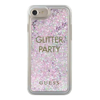Guess iPhone 6 / 7 / 8 / SE Case Liquid Glitter Party, Purple