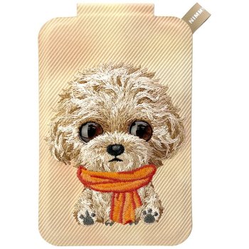 Nimmy New Big-Eye Cute Pets 2.0 Dog magnetinis dėklas-piniginė su stovu, rudas