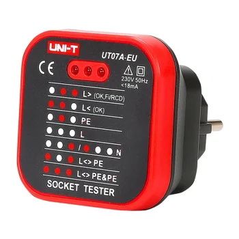 UNI-T UT07A-EU elektros lizdų testeris