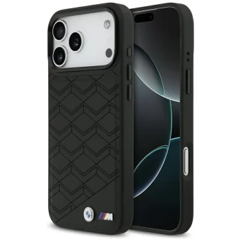 BMW M Shape Logo MagSafe dėklas skirtas iPhone 17 Pro Max, juodas