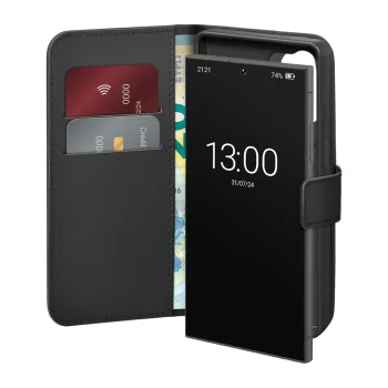 Puro eko odos atverčiamas dėklas Samsung Galaxy S26 Ultra, juodas