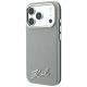 Karl Lagerfeld Saffiano Small Script MagSafe dėklas iPhone 18 Pro / 17 Pro, smėlio sp.