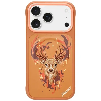 Nimmy Deer dėklas su MagSafe skirtas iPhone 17 Pro, oranžinis
