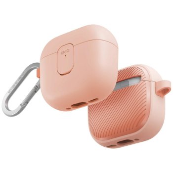Uniq Clyde Lock apsauginis dėklas ausinėms AirPods 4, rožinis
