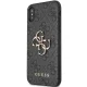 Guess 4G Big Metal Logo deklas iPhone X / XS modeliams, pilkas