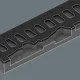 Reketo ir galvučių rinkinys dėkle Wera 9720 A Zyklop 1, 1/4\", 37 vnt.