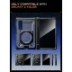Dėklas Supcase UB Grip Mag MagSafe, skirtas Samsung Galaxy Z Fold 8, su privatumo stiklu, juodas