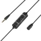 Prisegamas mikrofonas BOYA BY-M1S su 6 m laidu ir 3.5 mm TRRS jungtimi, juodas