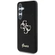 Guess Fixed Glitter Big 4G Metal Logo dėklas Samsung Galaxy S25, juodas