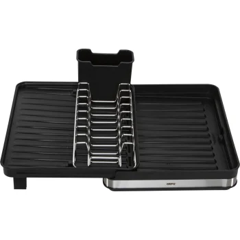 Gefu SMARTLINE extendable dish drainer, black/silver